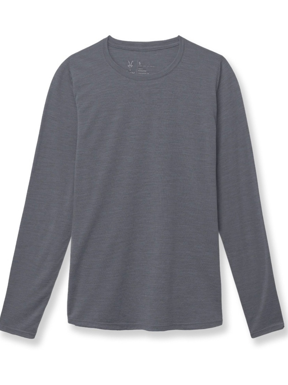 Ibex wool base layer long sleeve tshirt gray sz M